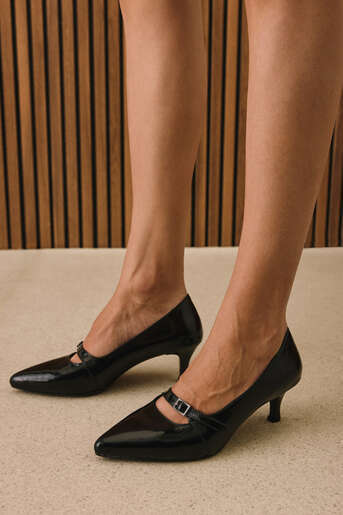 Ziya - Hakiki Deri Kadın Topuklu Ayakkabı Siyah (1) Ziya - Hakiki Deri Kadın Topuklu Ayakkabı Siyah (1)