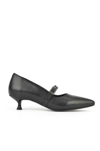 Ziya - Black Genuine Leather Women's Heels Ziya - Black Genuine Leather Women's Heels