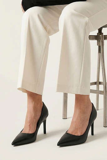 Ziya - Hakiki Deri Kadın Topuklu Ayakkabı Siyah (1)