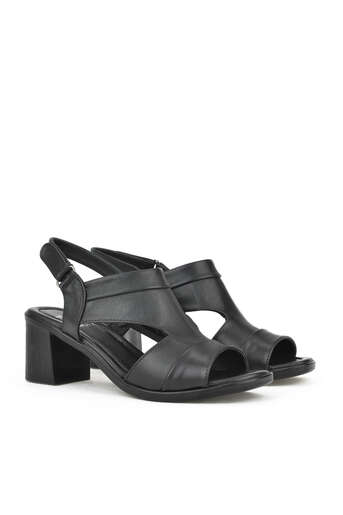 Ziya - Black Genuine Leather Women's Heels (1)