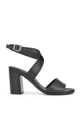 Ziya - Black Genuine Leather Women's Heels