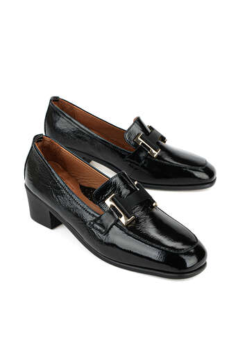 Ziya - Black Genuine Leather Women's Heels (1)