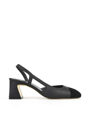 Ziya - Black Genuine Leather Women's Heels Ziya - Black Genuine Leather Women's Heels