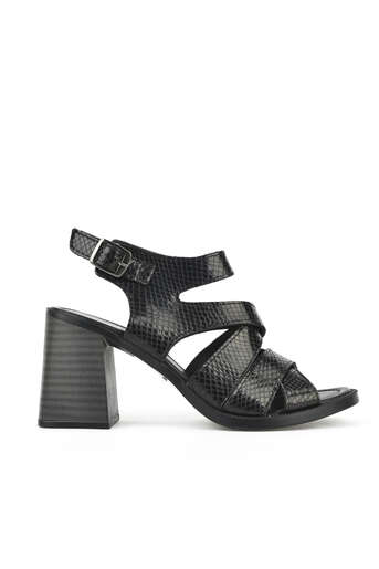 Ziya - Black Genuine Leather Women's Heels Ziya - Black Genuine Leather Women's Heels