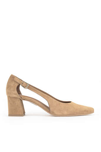 Ziya - Tan Genuine Leather Women's Heels