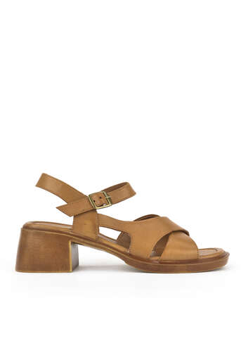 Ziya - Hakiki Deri Kadın Topuklu Ayakkabı Taba Ziya - Hakiki Deri Kadın Topuklu Ayakkabı Taba