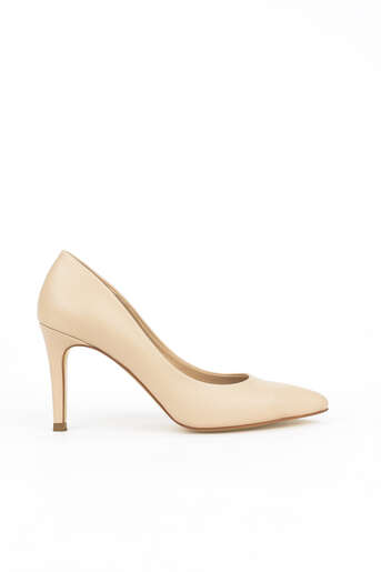 Ziya - Nude Genuine Leather Women's Heels