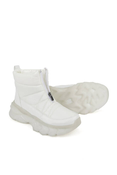 White Womens's Boots