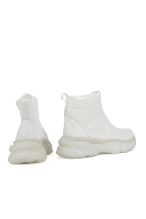 White Womens's Boots