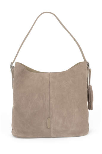 Ziya - Beige Genuine Leather/Faux Leather Women's Bags