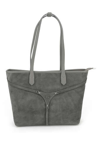 Ziya - Grey Genuine Leather/Faux Leather Women's Bags