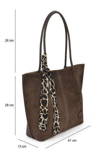 Ziya - Brown Genuine Leather/Faux Leather Women's Bags (1)