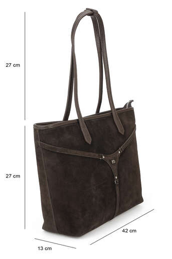 Ziya - Brown Genuine Leather/Faux Leather Women's Bags (1)