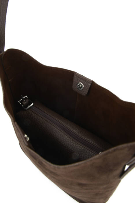 Hakiki Deri Kadın Çanta Kahverengi