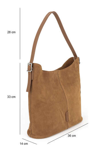 Ziya - Tan Genuine Leather/Faux Leather Women's Bags (1)