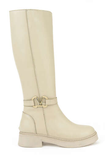 Ziya - Beige Women's Tall Boots Ziya - Beige Women's Tall Boots