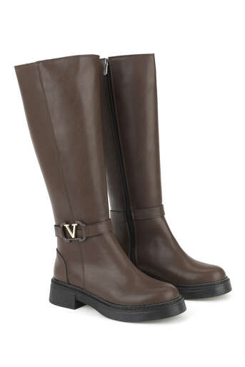 Ziya - Brown Women's Tall Boots (1) Ziya - Brown Women's Tall Boots (1)