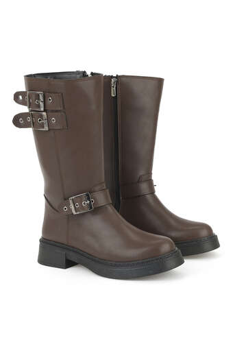 Ziya - Brown Women's Tall Boots (1) Ziya - Brown Women's Tall Boots (1)