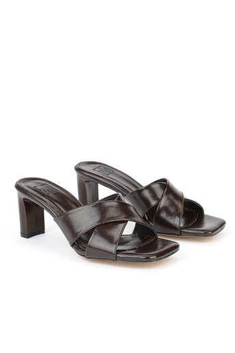 Ziya - Kadın Terlik Kahverengi (1)