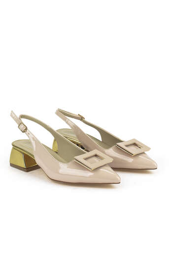 Ziya - Beige Women's Heels (1) Ziya - Beige Women's Heels (1)