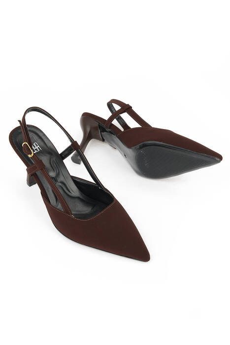 Kadın Topuklu Ayakkabı Kahverengi
