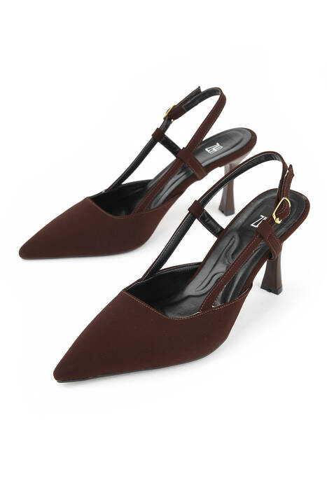 Kadın Topuklu Ayakkabı Kahverengi