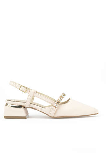 Ziya - Kadın Topuklu Ayakkabı Ten