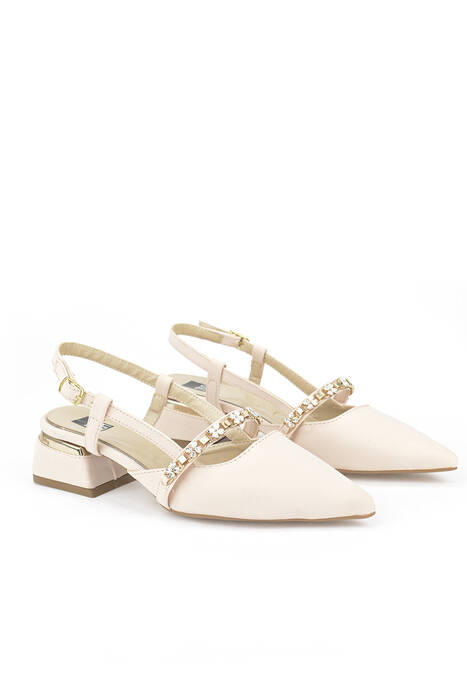Kadın Topuklu Ayakkabı Ten