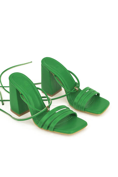 Kadın Topuklu Ayakkabı Yeşil
